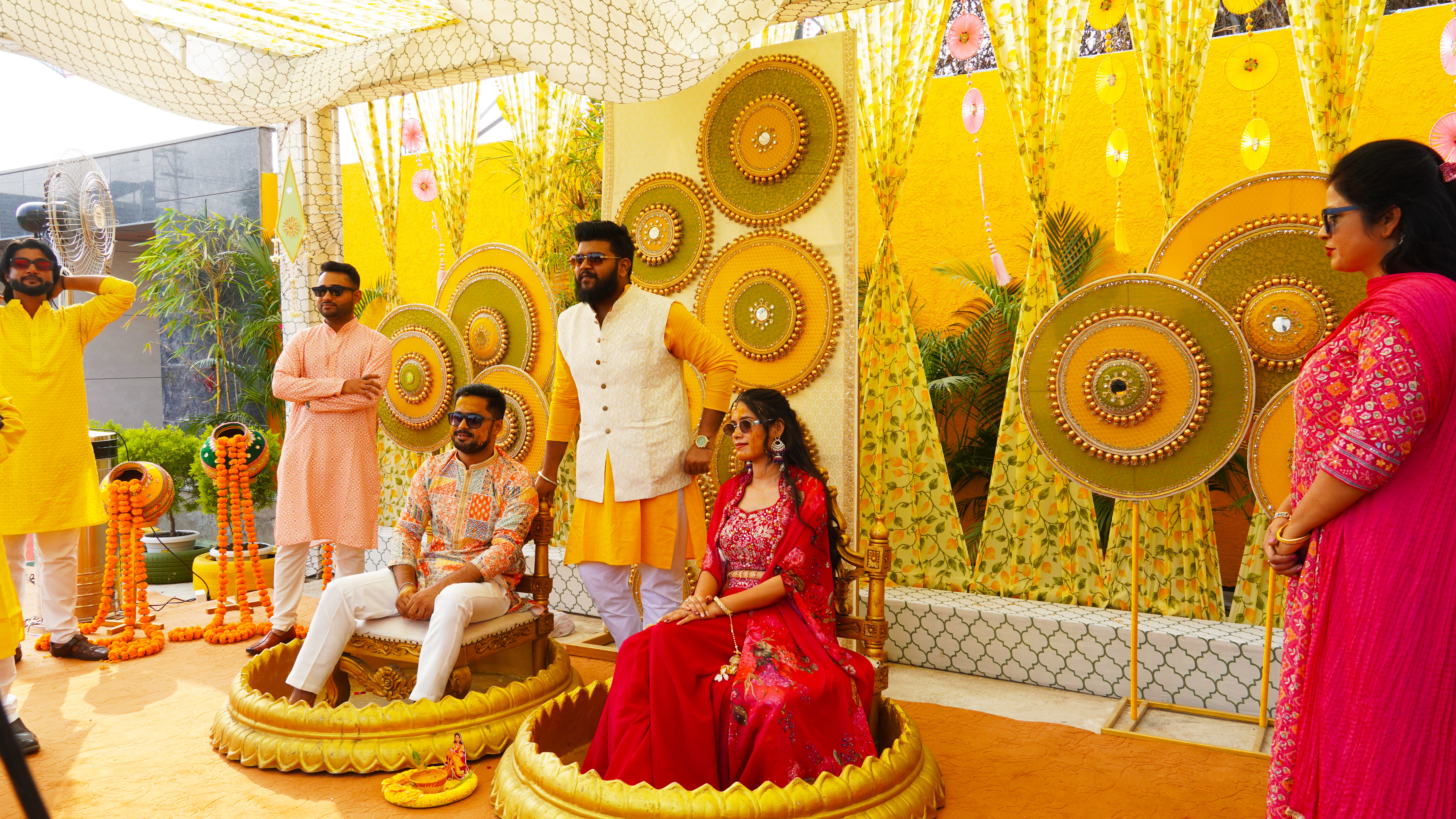 Haldi ceremony at Hotel Yashoda Privilege, Bhopal